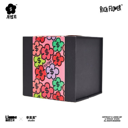 RICH FLOWER 有钱花 三才盖碗 创意防烫功夫泡茶碗礼品四件套 商品图6
