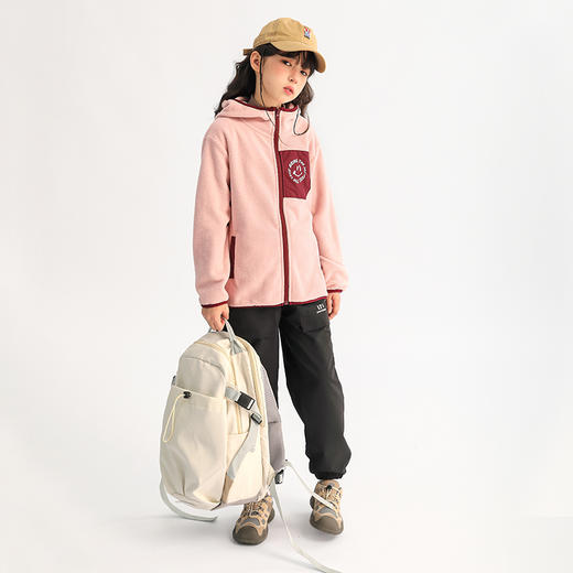 【2025反季特价清仓】龙之涵“暖绒绒”系列无静电摇粒绒连帽上衣 抗静电  A类 GL2024-019 商品图11