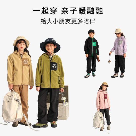 【2025反季特价清仓】龙之涵“暖绒绒”系列无静电摇粒绒连帽上衣 抗静电  A类 GL2024-019 商品图4