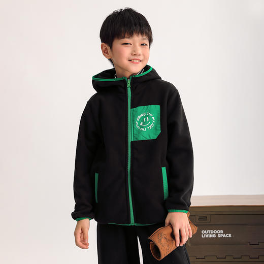 【2025反季特价清仓】龙之涵“暖绒绒”系列无静电摇粒绒连帽上衣 抗静电  A类 GL2024-019 商品图10