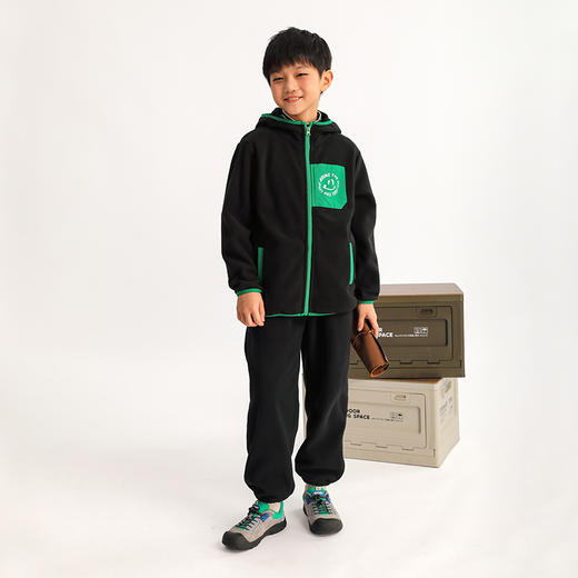 【2025反季特价清仓】龙之涵“暖绒绒”系列无静电摇粒绒连帽上衣 抗静电  A类 GL2024-019 商品图8