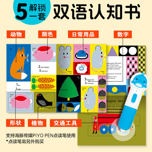0-3岁视觉激发游戏书全4册点读版婴儿早教卡颜色认知启智数学启蒙纸板书 商品图5