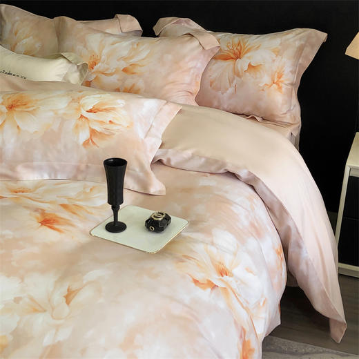 【换季出清】自然醒金太阳艾阳绒艾草天丝棉磨毛四件套轻奢印花被套裸睡床品KY 商品图5