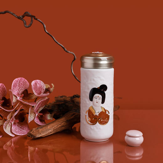 国风盛唐风雅随身杯双层330ml 商品图0