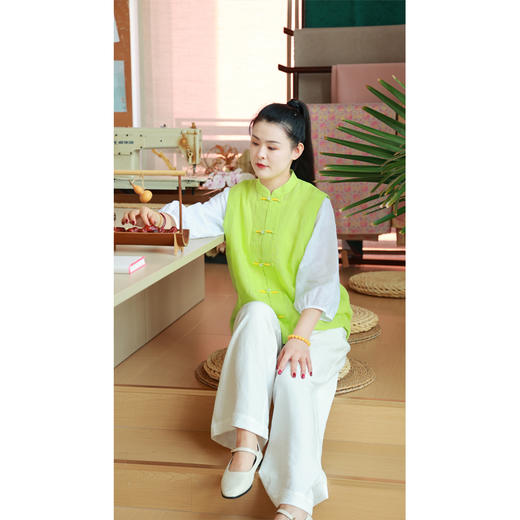 【抖音专属】中式马甲（23704066少艾） 商品图2