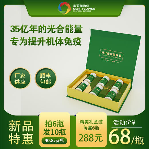 时代螺旋藻胶囊（80粒/瓶） 商品图0