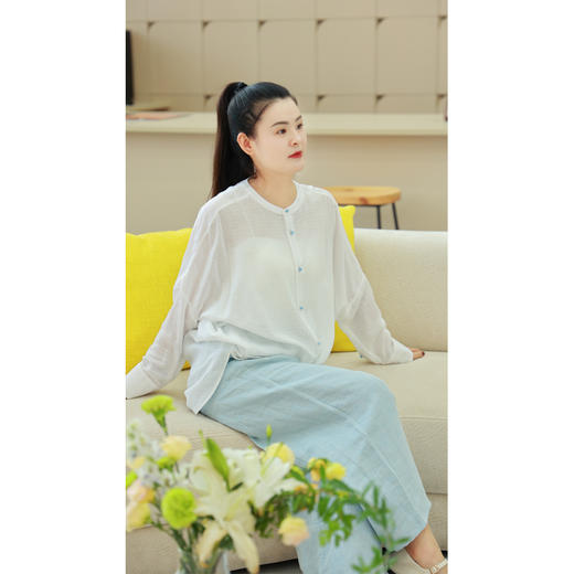 【抖音专属】衬衫（22710045-山矾） 商品图3