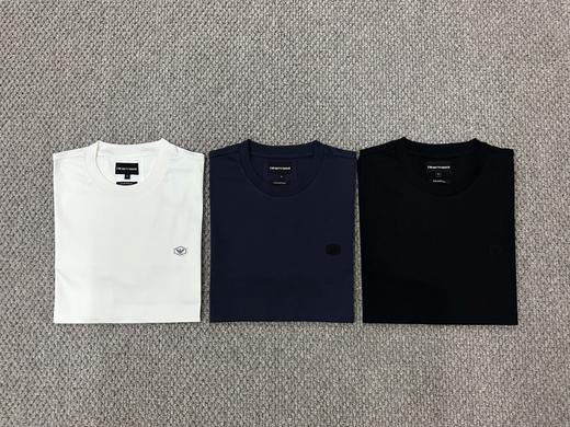 现货 阿玛尼Ea 经典小标款 50s双股丝光棉圆领长袖T恤 数量很少 商品图0