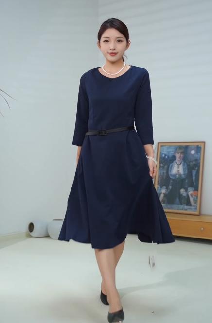 【现货】臣禾	立裁伞摆连衣裙JZ244020175 商品图5