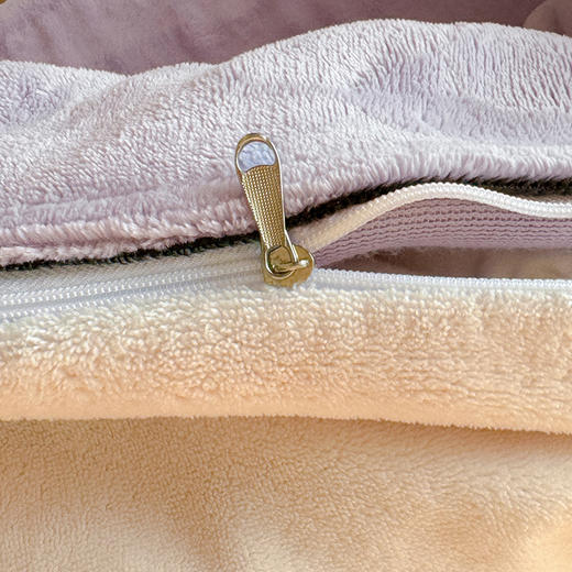 【换季出清】自然醒高端A类良品纯色双拼牛奶绒冬季被套2米x2米3单件加绒珊瑚绒被罩QJ 商品图13