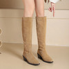 西村名物2024年秋冬新款舒适超轻厚底增高百搭及膝高靴T24DQ47961 商品缩略图2