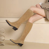 西村名物2024年秋冬新款舒适超轻厚底增高百搭及膝高靴T24DQ47961 商品缩略图3