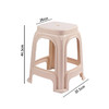 （高凳44.5cm）塑料凳家乐凳 加厚可叠放餐桌椅子 卡其高凳子/张 商品缩略图0