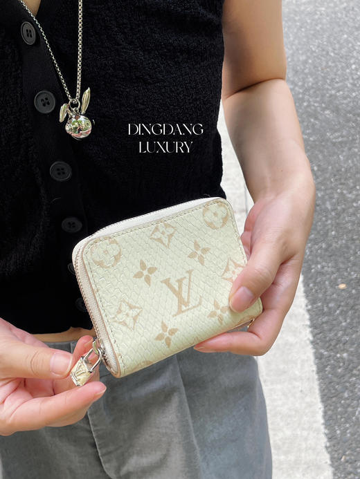 Lv 白金 蛇皮 钱包 商品图2
