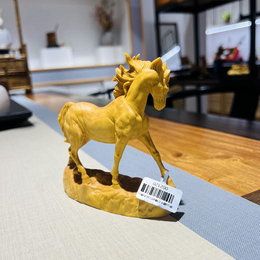新款马到成功°黄杨木摆件 商品图3