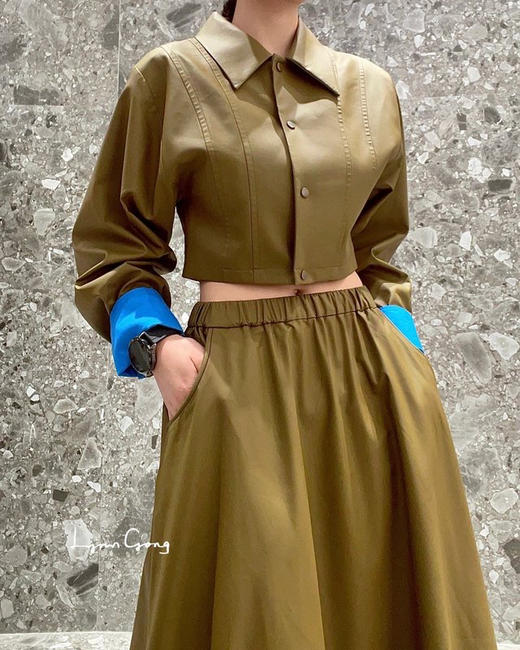 鱼骨蛋白皮夹克 商品图0