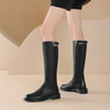 西村名物2024年秋冬新款舒适超轻厚底增高百搭及膝高靴T24DQ46901 商品缩略图2