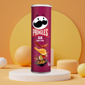 Pringles品客薯片烧烤牛排味110g桶装休闲网 红零食食品
