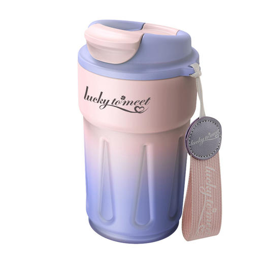 【暖冬保温咖啡杯】智能数显保温杯 316不锈钢 居家办公户外随手杯 一杯双饮 智能显温不烫嘴 420毫升 商品图4