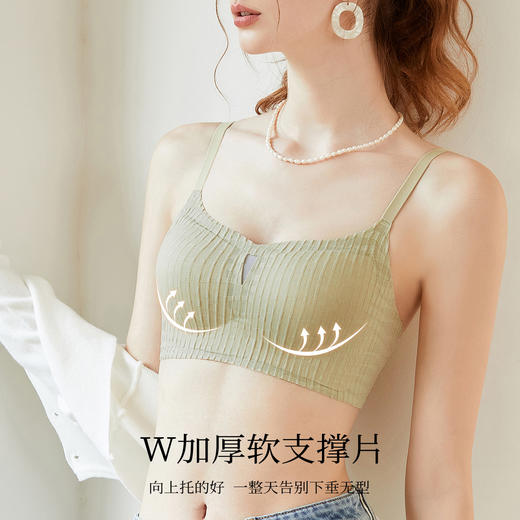 小胸显大上托有型聚拢软支撑防下垂内衣女无钢圈收副乳文胸拈花浅笑 商品图3