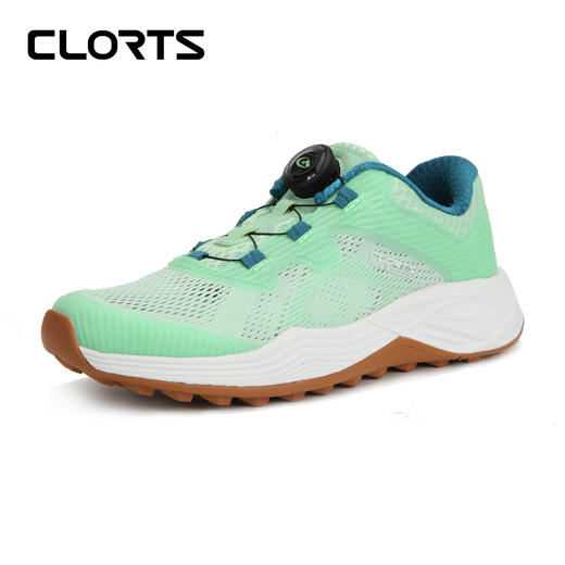 洛弛红 自动扣春夏炫彩透气大网孔跑鞋3f030 商品图1