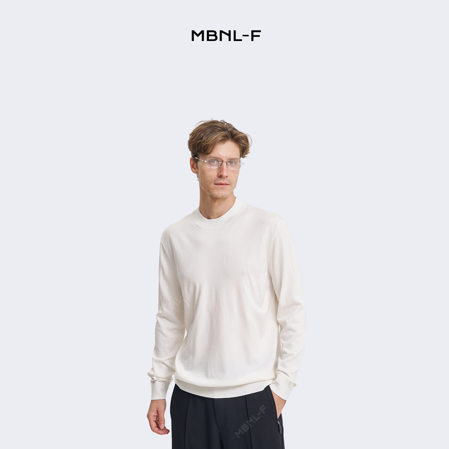 男装高端线 24F/W 小蜜蜂圆领长袖T恤打底衫 LL-4836 M9商品图3