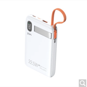 ZGA DY19 10000mAh自带线磁吸快充移动电源10000mAh大容量手表耳机手机充电快充