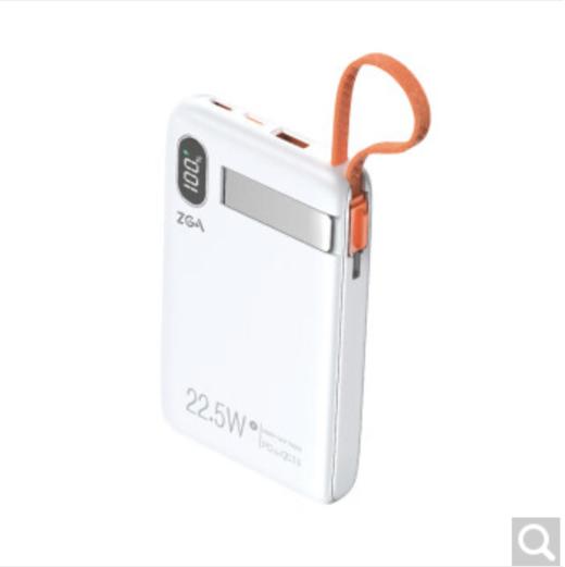 ZGA DY19 10000mAh自带线磁吸快充移动电源10000mAh大容量手表耳机手机充电快充 商品图0