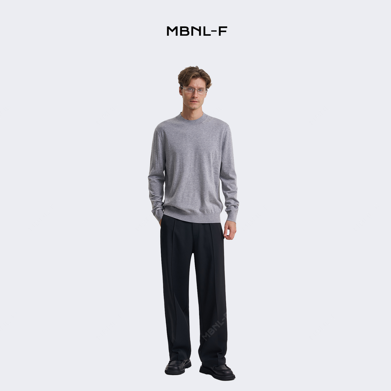 男装高端线 24F/W 小蜜蜂圆领长袖T恤打底衫 LL-4836 M9商品图4