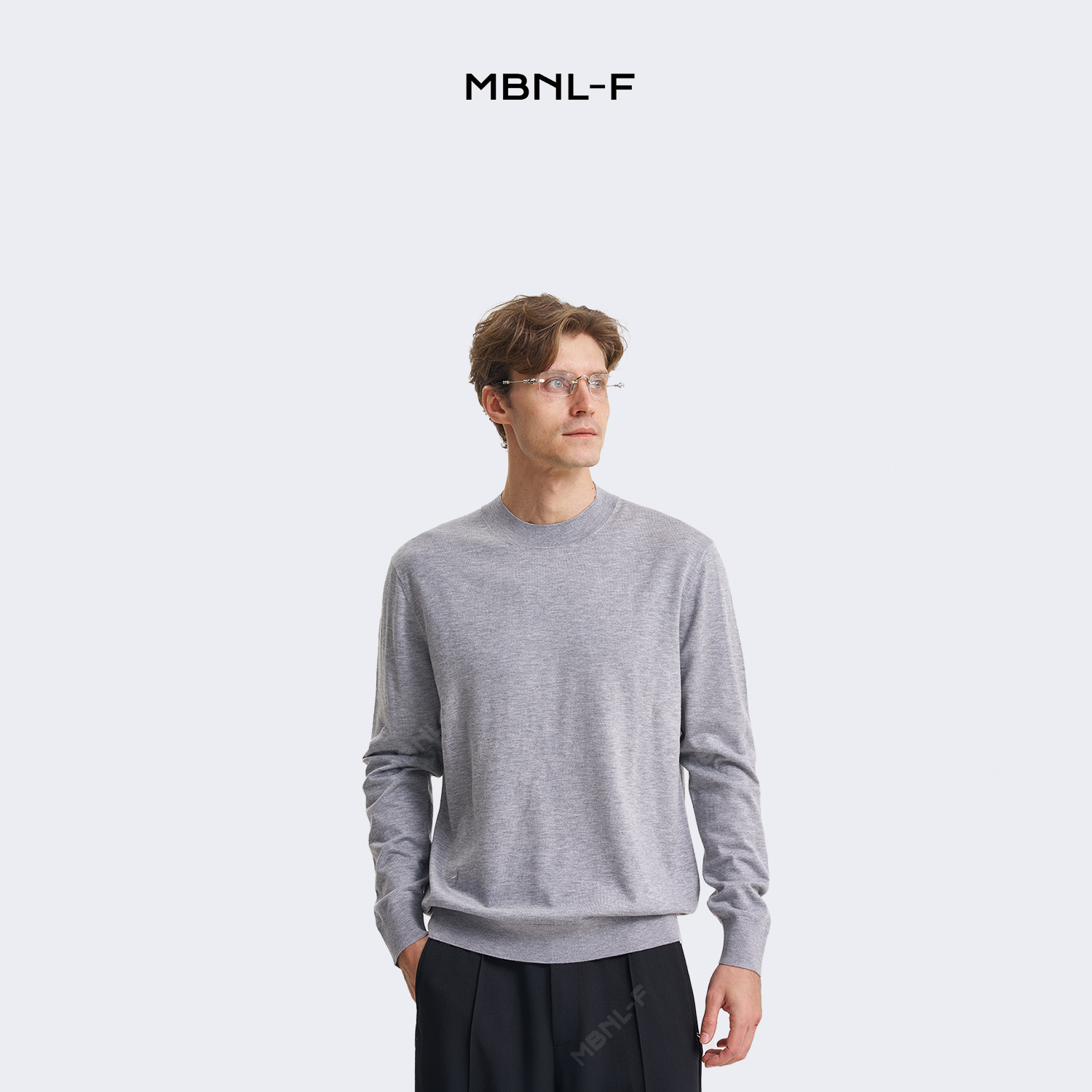 男装高端线 24F/W 小蜜蜂圆领长袖T恤打底衫 LL-4836 M9商品图5
