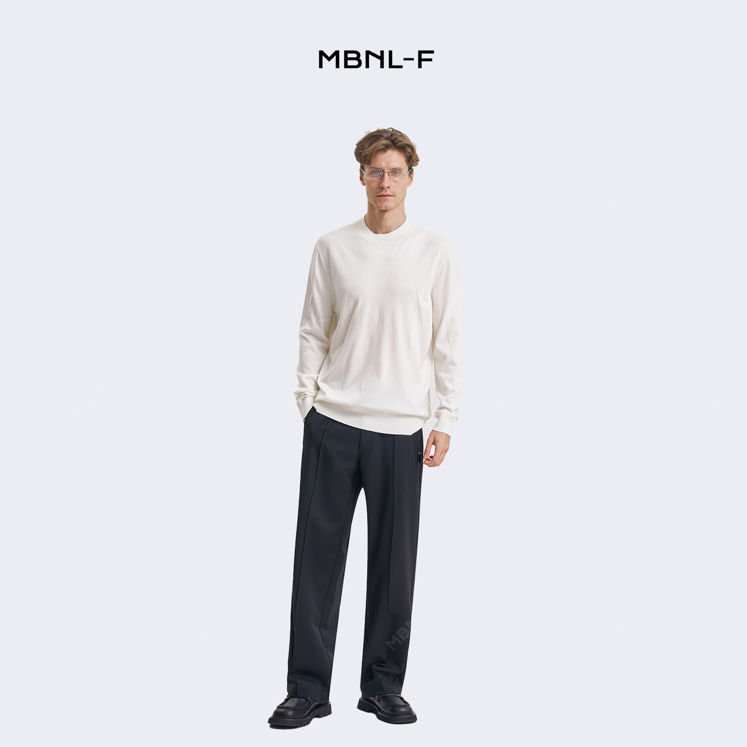 男装高端线 24F/W 小蜜蜂圆领长袖T恤打底衫 LL-4836 M9商品图2