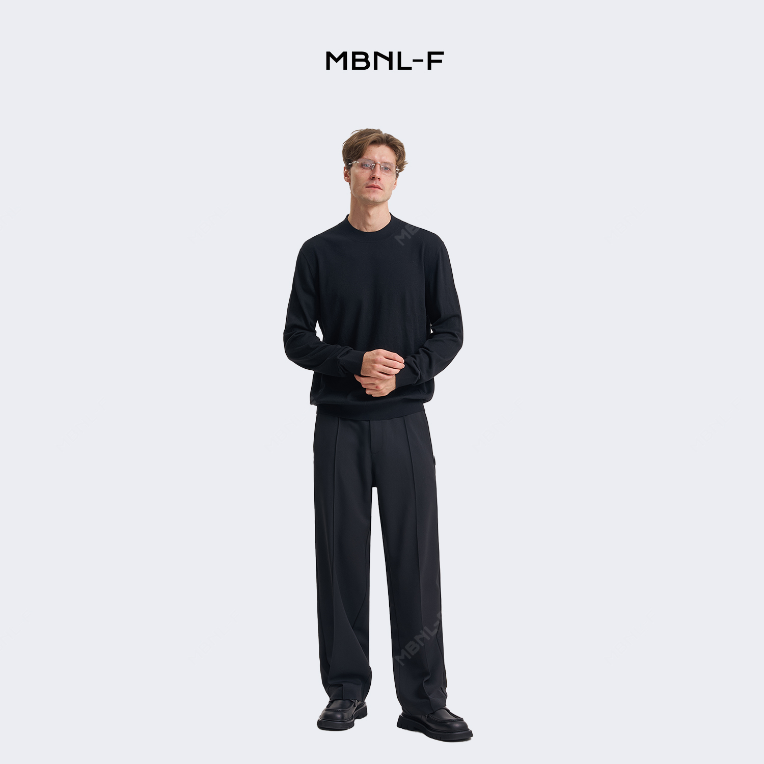 男装高端线 24F/W 小蜜蜂圆领长袖T恤打底衫 LL-4836 M9商品图1