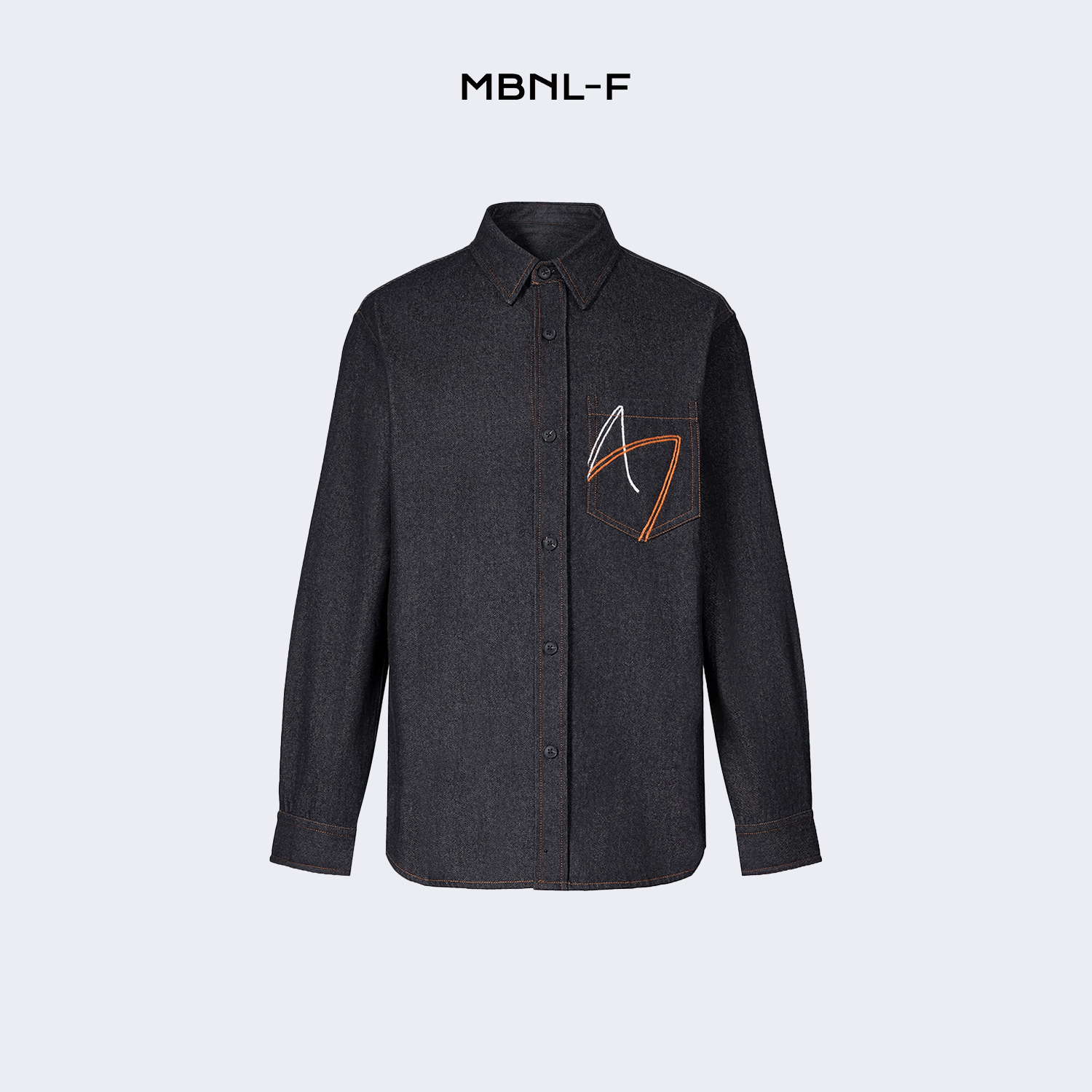 MBNL-F 男装高端线 24F/W 全棉丹尼牛仔衣翻领衬衫LL-WS232503 m9商品图1