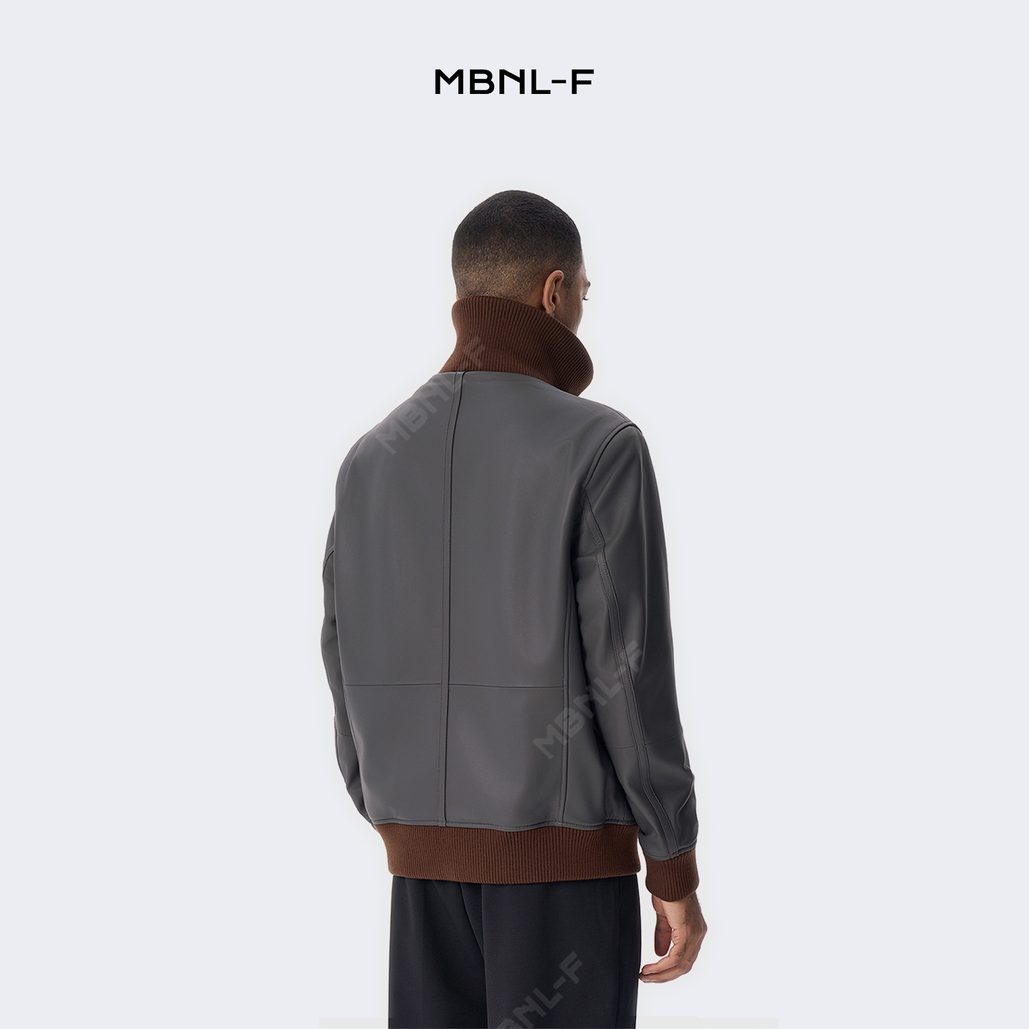 MBNL-F高端线 秦磊同款24F/W 立体裁剪立领皮衣男士外套 LL-H3035 m9商品图5