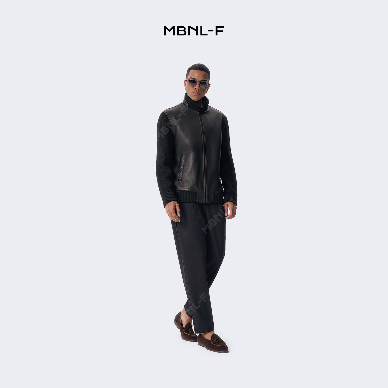 MBNL-F高端线 秦磊同款24F/W 立体裁剪拼接皮衣外套男装 LL-H7001 m9商品图2