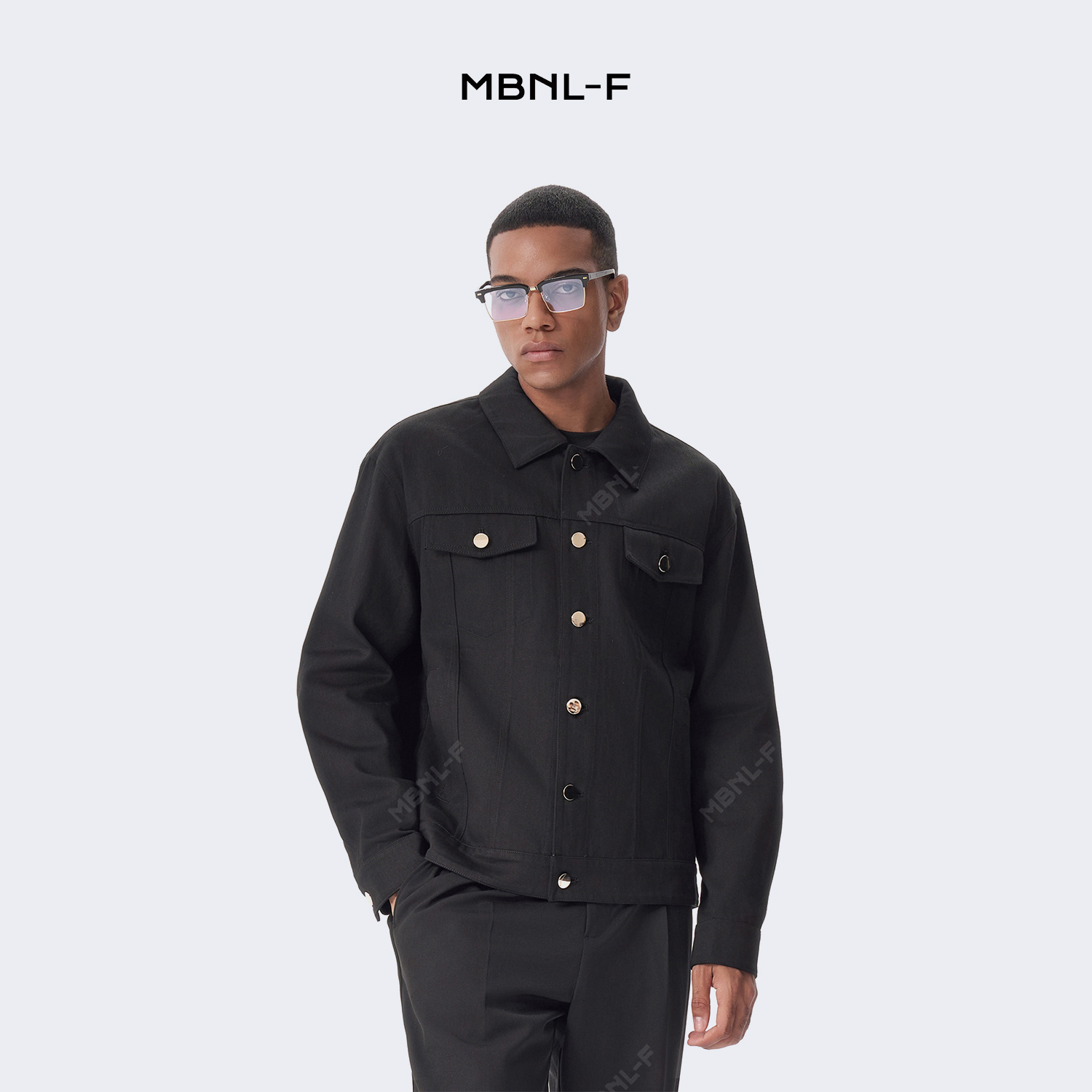 MBNL-F高端线 Q秦磊同款24F/W 金扣牛仔夹克男士外套 LL-WG235533 m9商品图1