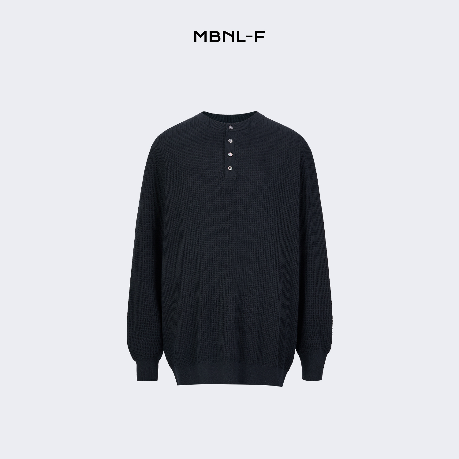 MBNL-F 男装高端线 24F/W 亨利领华夫格长袖打底衫男 LL-3201 M9商品图4