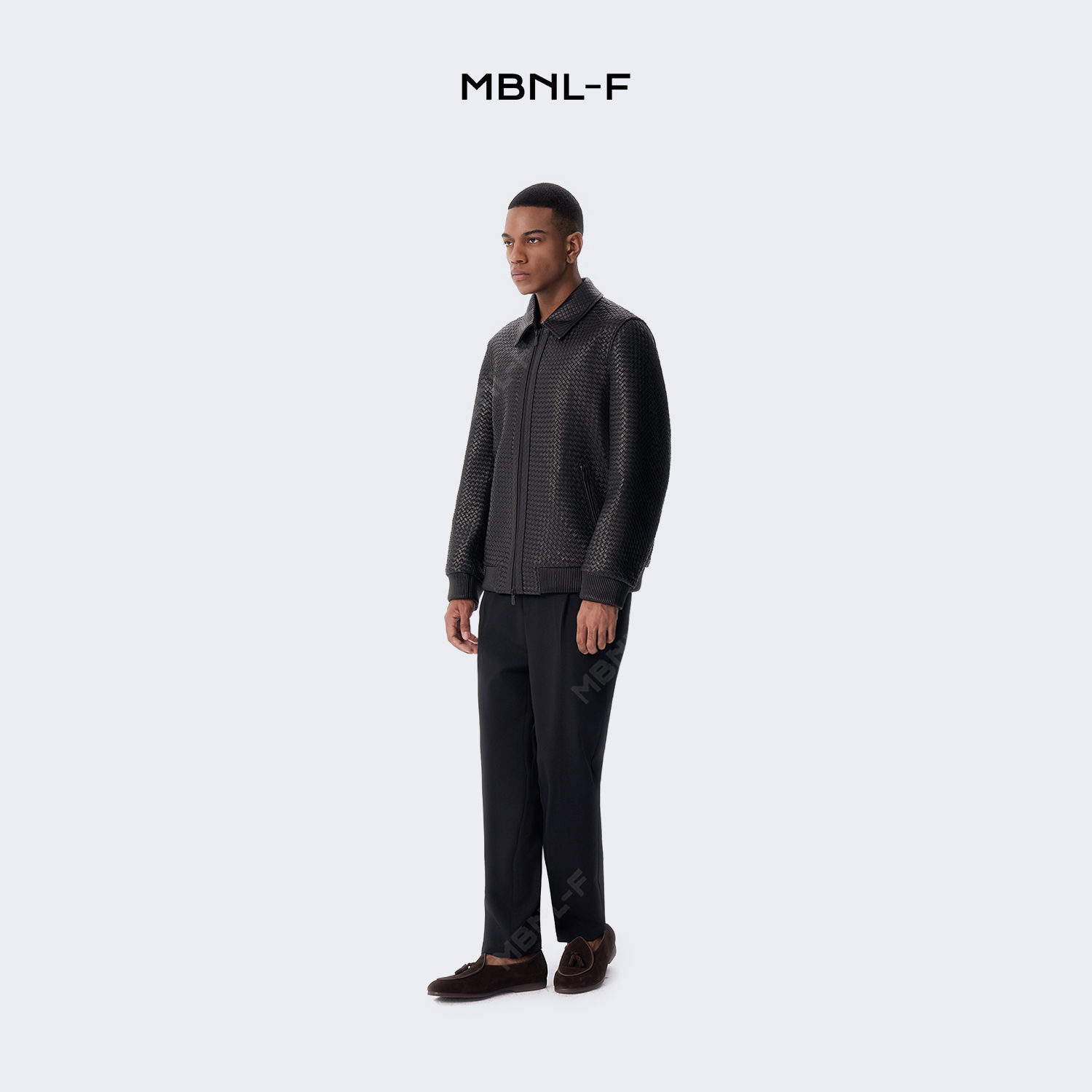 MBNL-F高端线 秦磊同款24F/W 高定手工编织皮衣男士外套 LL-H9008 m9商品图3
