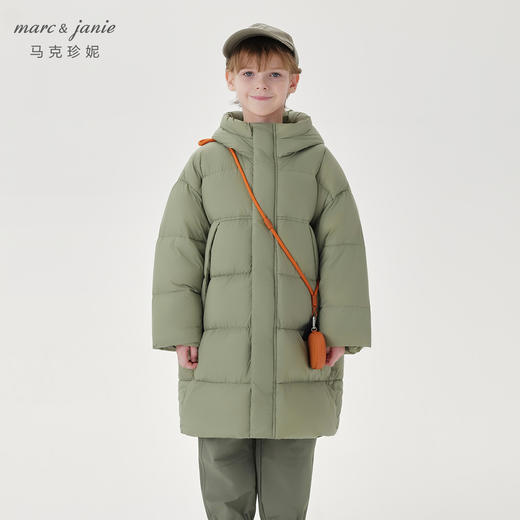 【三防】马克珍妮秋冬装新款男童城市户外长款羽绒服231518 商品图2