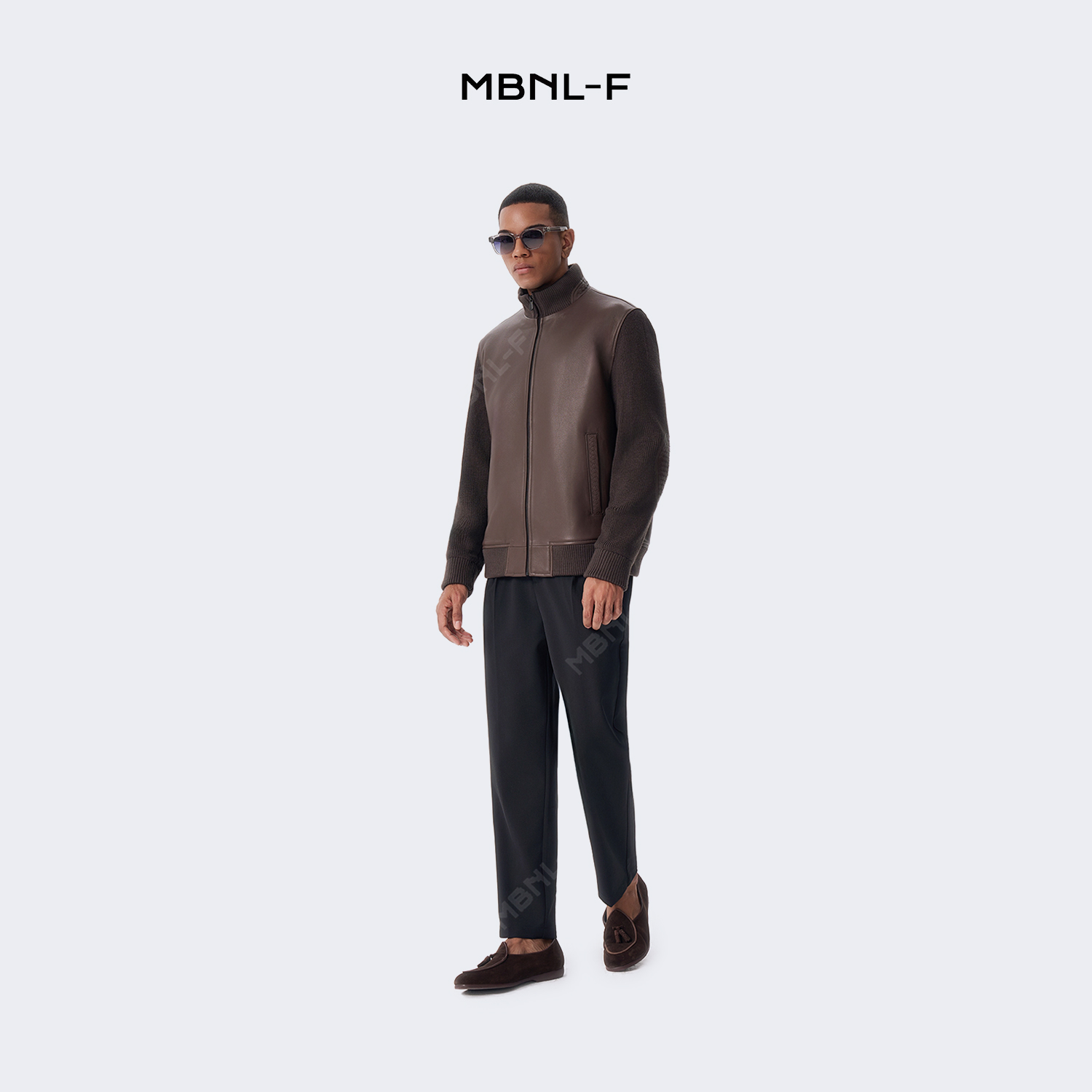 MBNL-F高端线 秦磊同款24F/W 立体裁剪拼接皮衣外套男装 LL-H7001 m9商品图3