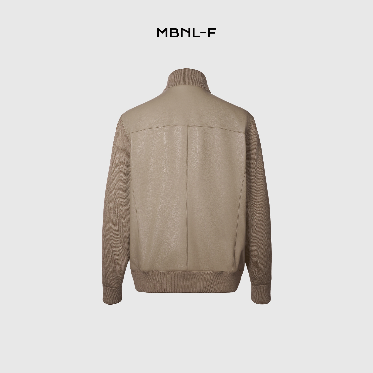 MBNL-F 男装高端线 24F/W 老钱钟爱立领拼接皮衣外套 LL-H3030 m9商品图4