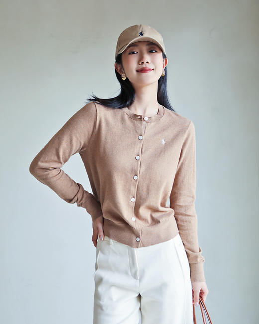 单品包邮现货 THS-特 RL家 RL polo 马球棉质经典小刺绣马球标圆领开衫 4色 BM3175 商品图2