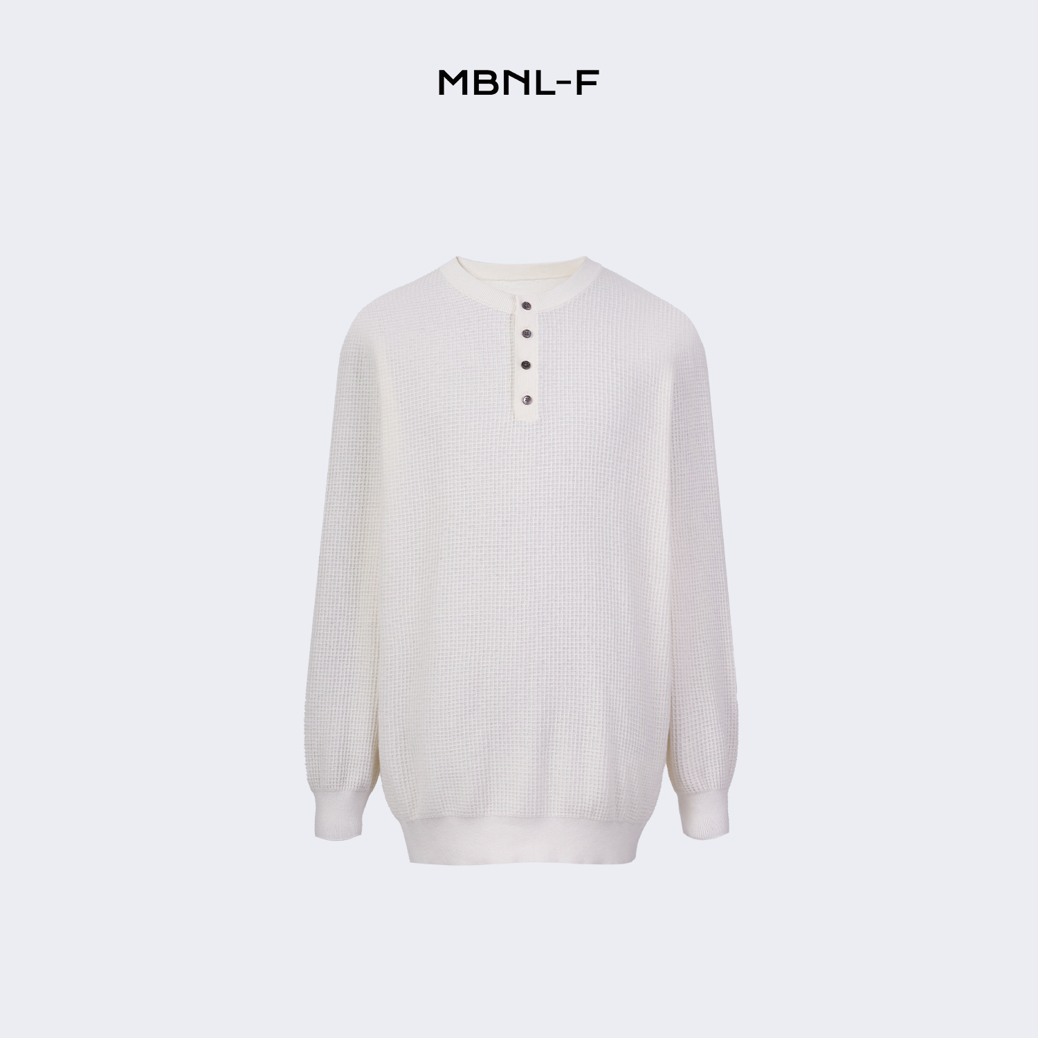 MBNL-F 男装高端线 24F/W 亨利领华夫格长袖打底衫男 LL-3201 M9商品图3