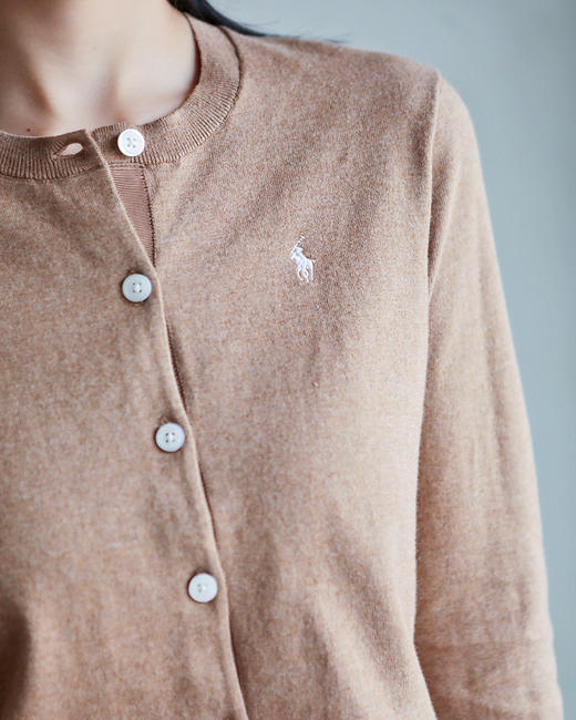 单品包邮现货 THS-特 RL家 RL polo 马球棉质经典小刺绣马球标圆领开衫 4色 BM3175 商品图3