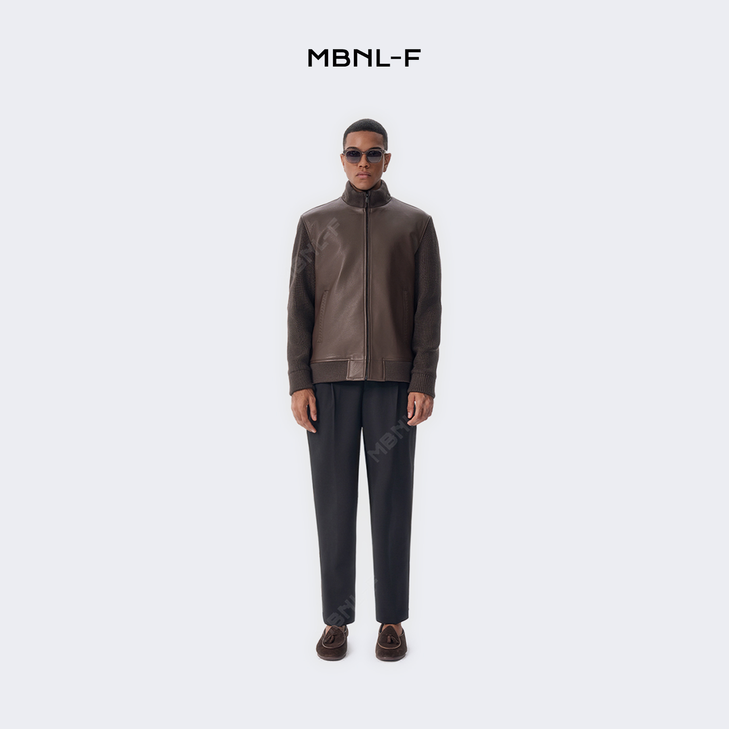 MBNL-F高端线 秦磊同款24F/W 立体裁剪拼接皮衣外套男装 LL-H7001 m9商品图1