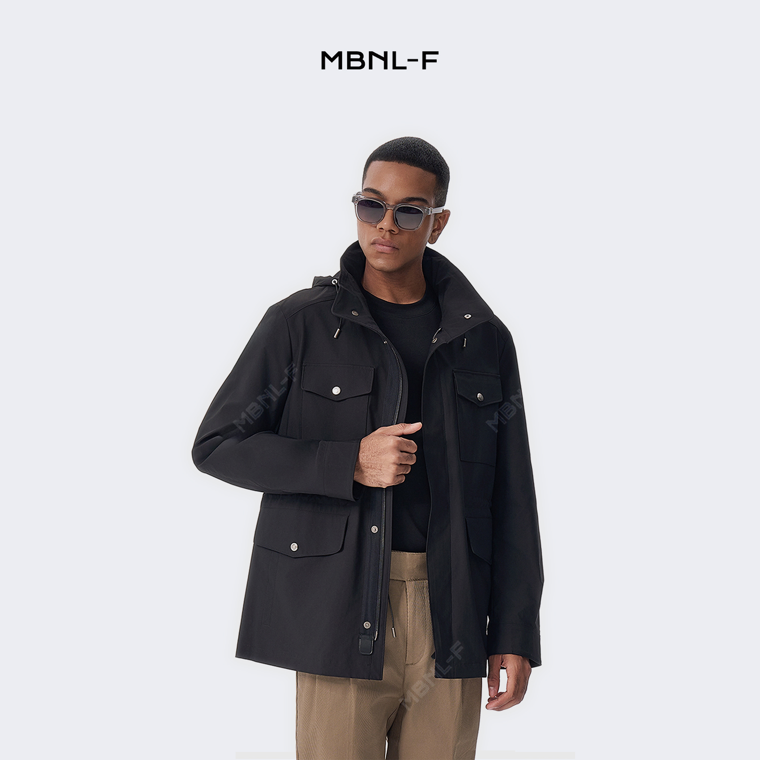MBNL-F高端线 Q秦磊同款24F/W 高定猎装夹克男士风衣外套 LL-9025 m9商品图2