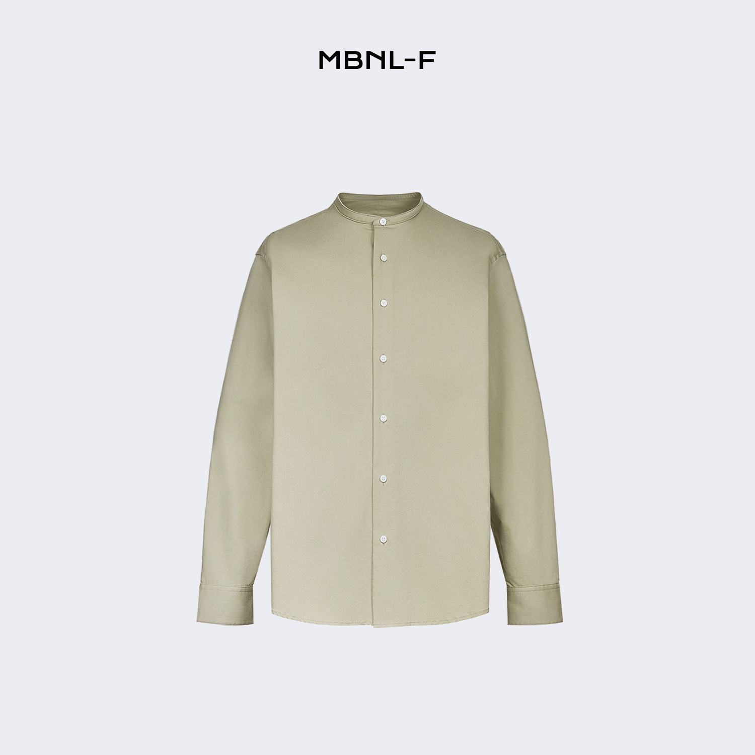 MBNL-F高端线Q秦磊同款24F/W 长袖休闲百搭亨利领男士衬衫LL-1002 m9商品图5