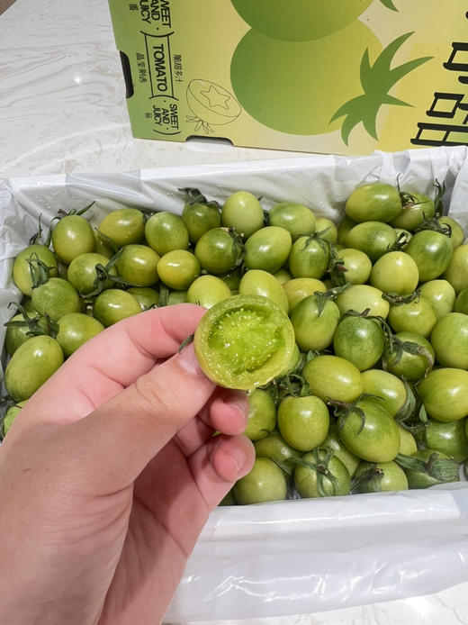 青番茄🍅圆润饱满，不酸不甜腻，热量低水份足💦，减脂也能吃到爽 商品图4