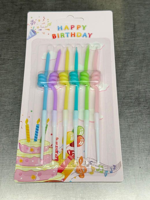 彩色扭扭蜡烛 / 与本店蛋糕一同出售 / 请勿单拍 商品图0