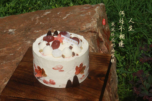 人生何处不相逢·栗泥桂花奶油蛋糕（可备注少糖） 商品图0
